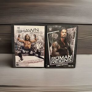 WWE Shawn Michaels Heartbreak & Triumph / Roman Reigns Iconic Matches DVD Lot